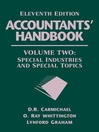 Accountants' Handbook, Special Industries and Special Topics, Volume 2